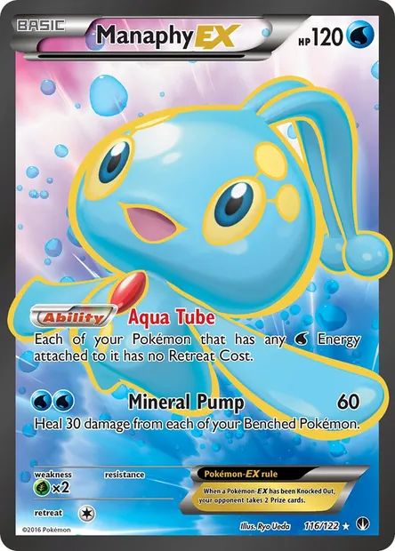 Manaphy EX, Pokémon card BKP 116 — BREAKpoint set