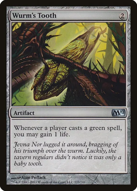 Wurm's Tooth, Magic card M12 223 — Magic 2012 set