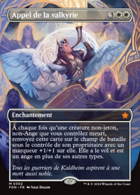 Appel de la valkyrie, carte Magic FDN 302 — extension Foundations