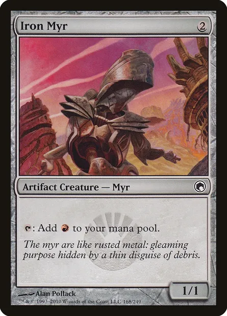 Iron Myr, Magic card SOM 168 — Scars of Mirrodin set