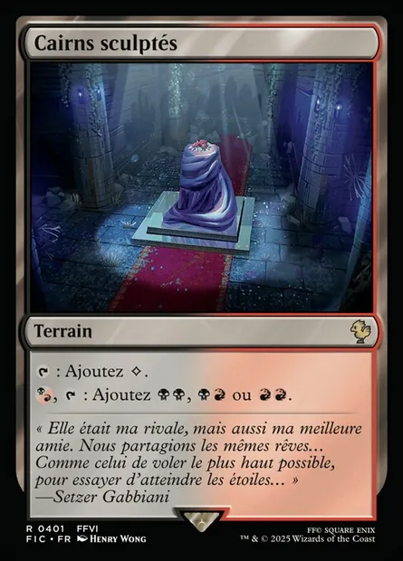Cairns sculptés, carte Magic FIC 401 — extension Final Fantasy Commander