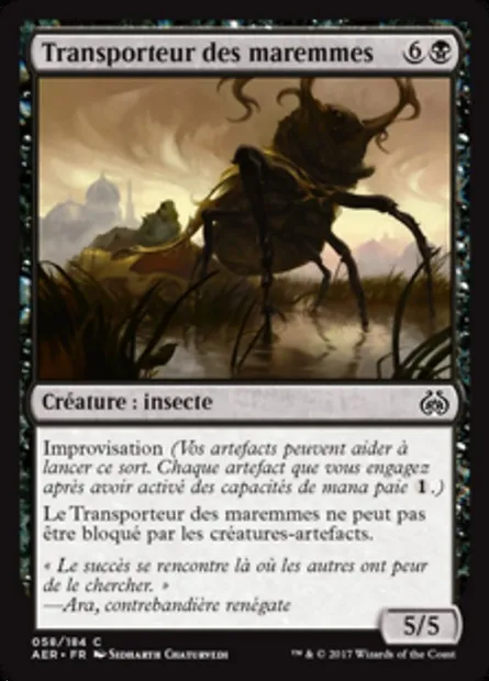 Transporteur des maremmes, carte Magic AER 58 — extension La révolte éthérique