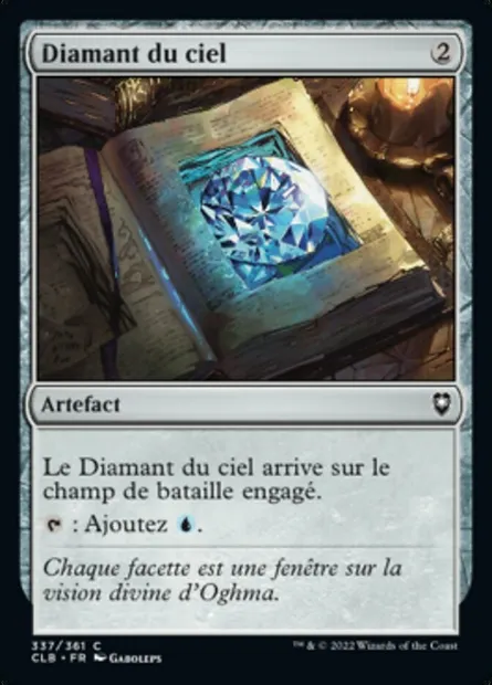 Diamant du ciel, carte Magic CLB 337 — extension Commander Légendes : la bataille de la Porte de Baldur