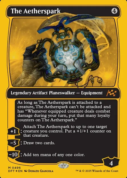 The Aetherspark, Magic card DFT 496 — Aetherdrift set