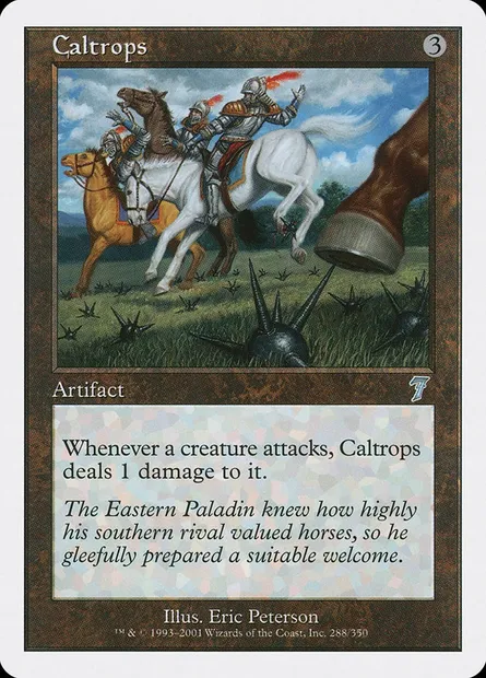 Chausse-trapes, carte Magic 7ED 288 — extension Septième Edition