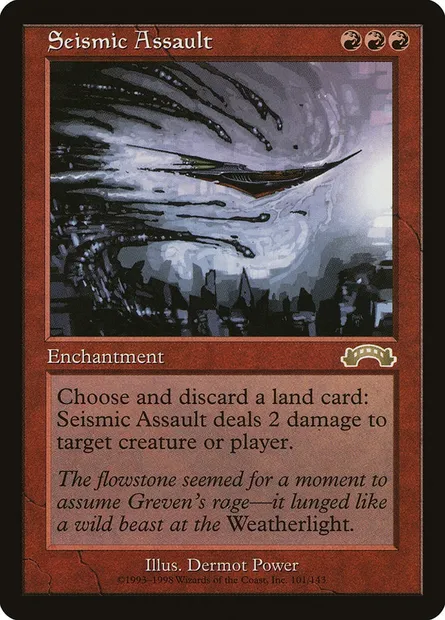Seismic Assault, Magic card EXO 101 — Exodus set