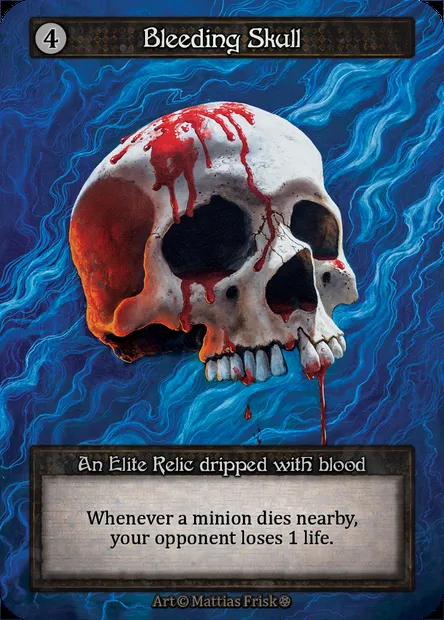 Bleeding Skull, Sorcery card GOT 308 — Gothic set