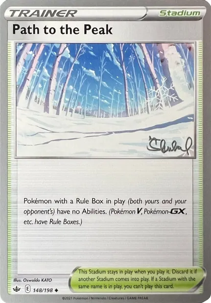 Sentier Blanche-Cime, carte Pokémon WCD22 148 — extension World Championship Decks 2022