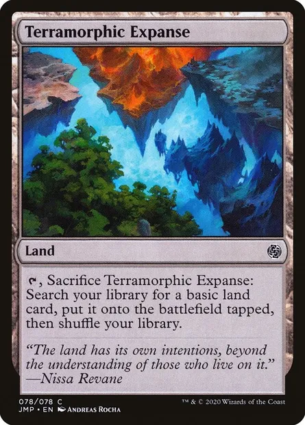 Immensité terramorphe, carte Magic JMP 78 — extension Jumpstart