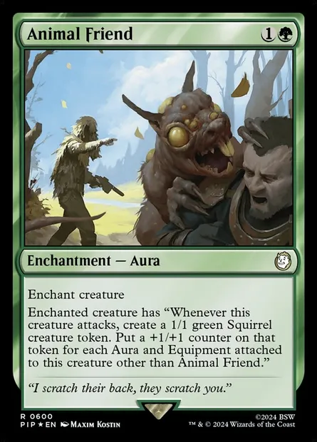 Ami des animaux, carte Magic PIP 600 — extension Fallout