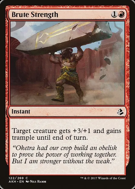 Brute Strength, Magic card AKH 122 — Amonkhet set