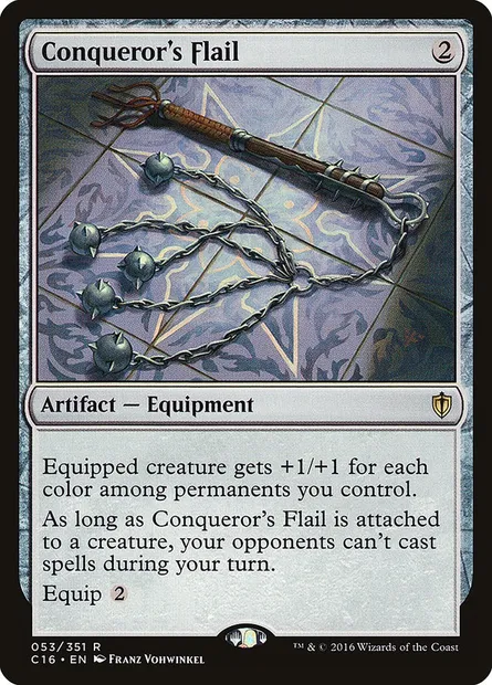Conqueror's Flail, Magic card C16 53 — Commander 2016 set