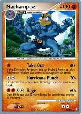 Machamp Lv.62, carte Pokémon WCD10 020 — extension World Championship Decks 2010