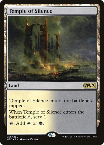 Temple of Silence, Magic card M20 256 — Core Set 2020 set