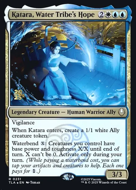 Katara, Water Tribe's Hope, Magic card PTLA 231s — Avatar: The Last Airbender Promos set