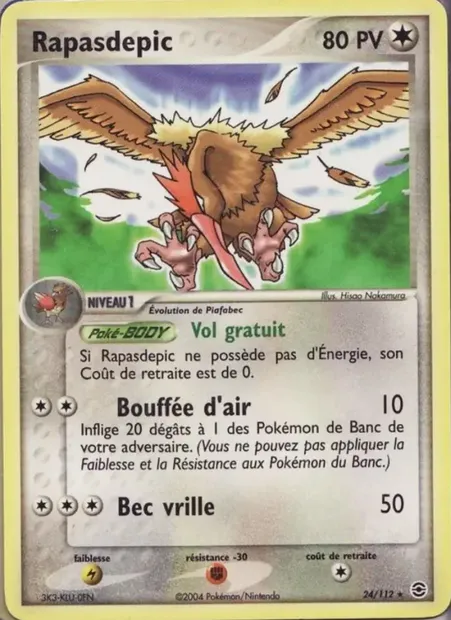 Rapasdepic, carte Pokémon RG 24 — extension EX Rouge Feu & Vert Feuille