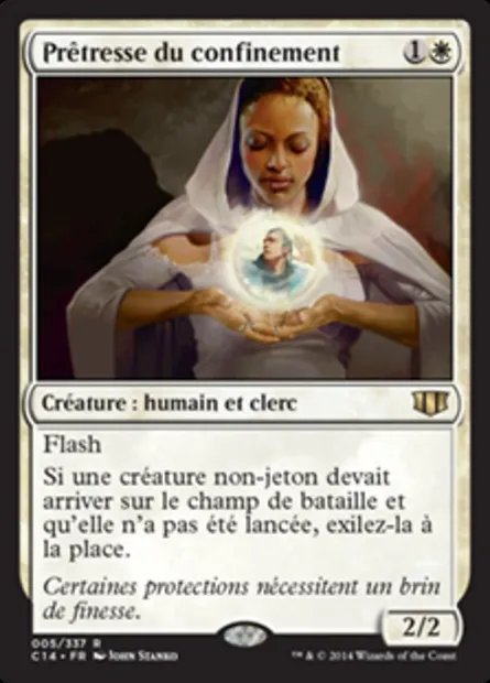 Prêtresse du confinement, carte Magic C14 5 — extension Commander 2014