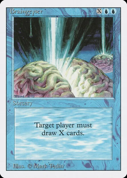 Braingeyser, Magic card 3ED 50 — Revised Edition set