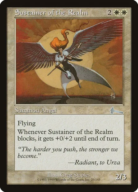 Sustainer of the Realm, Magic card ULG 23 — Urza's Legacy set