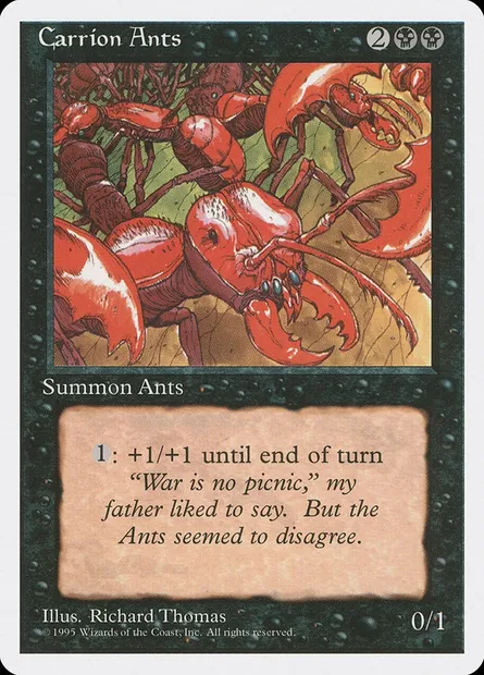 Carrion Ants, Magic card 4ED 125 — Fourth Edition set