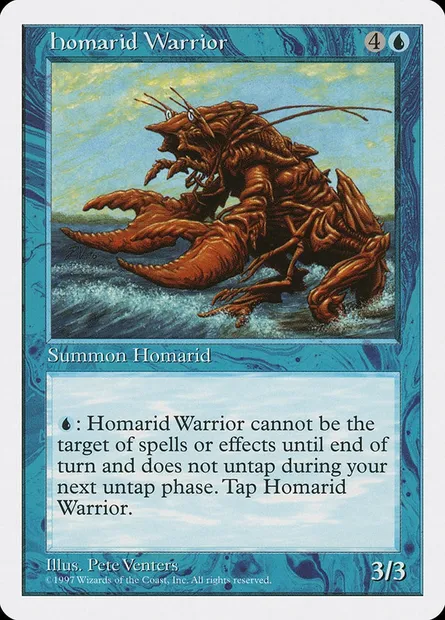 Homarid Warrior, Magic card 5ED 92 — Fifth Edition set
