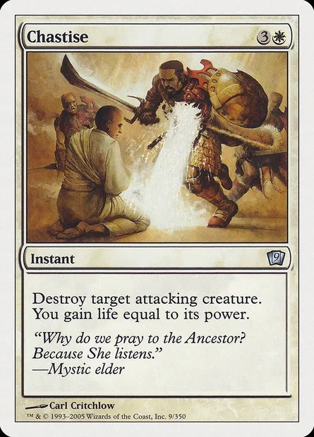 Punition, carte Magic 9ED 9 — extension Neuvième Edition
