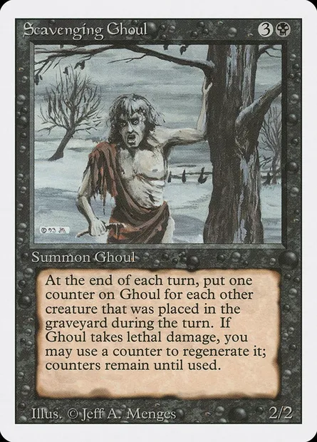 Scavenging Ghoul, Magic card 3ED 128 — Revised Edition set