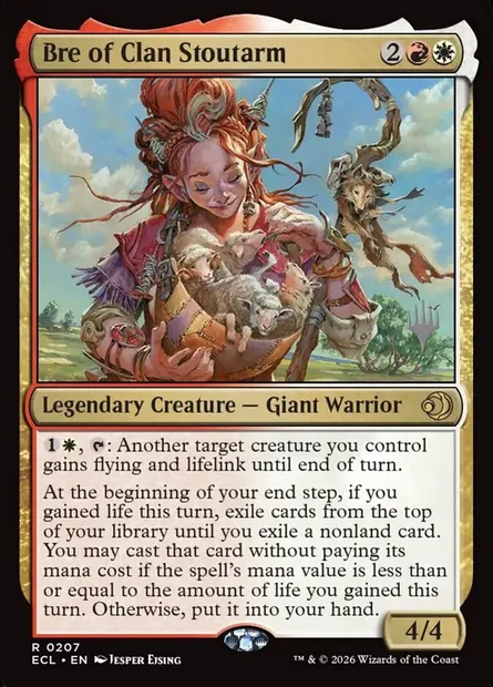 Bre of Clan Stoutarm, Magic card PECL 207p — Lorwyn Eclipsed Promos set
