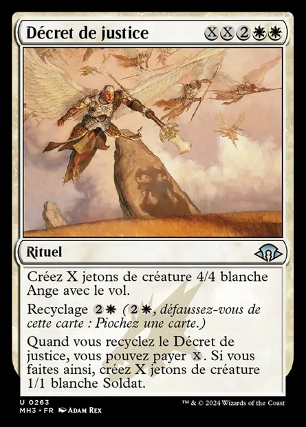 Décret de justice, carte Magic MH3 263 — extension Modern Horizons 3