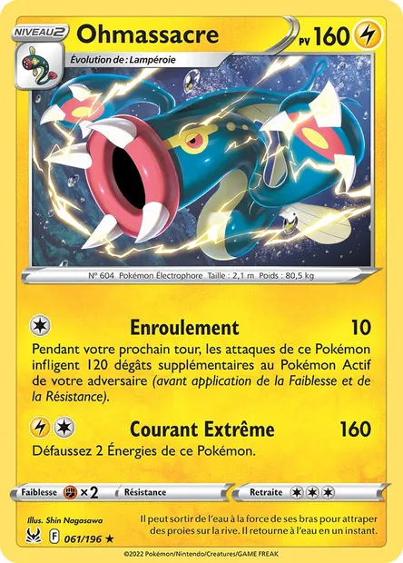 Ohmassacre, carte Pokémon LOR 061 — extension Origine Perdue