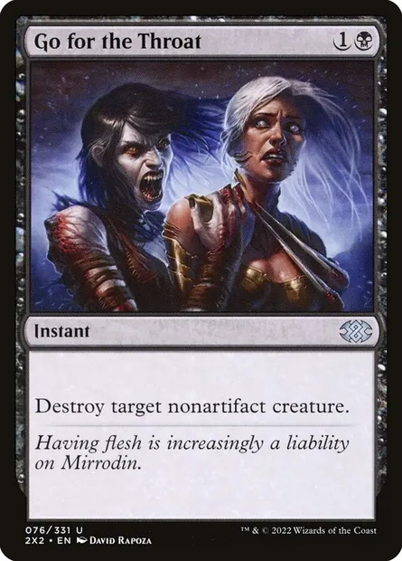 Go for the Throat, Magic card 2X2 76 — Double Masters 2022 set
