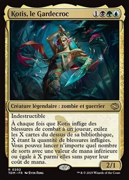 Kotis, le Gardecroc, carte Magic TDM 202 — extension Tarkir: Dragonstorm
