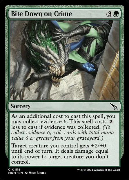 Bite Down on Crime, Magic card MKM 154 — Murders at Karlov Manor set