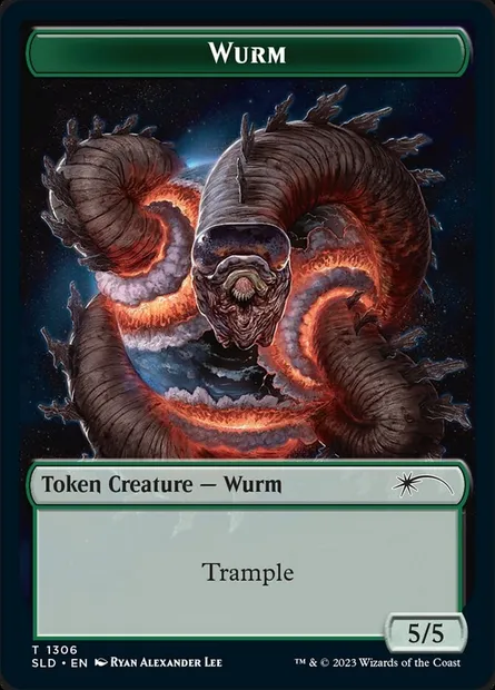 Wurm, Magic card SLD 1306 — Secret Lair Drop set
