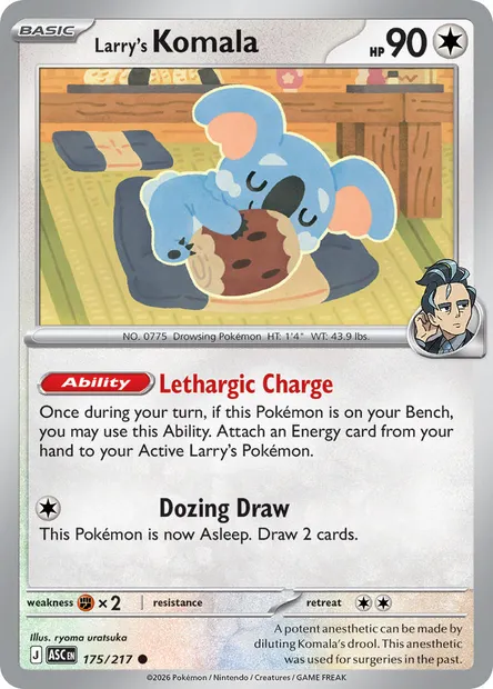 Larry's Komala, Pokémon card ASC 175 — Ascended Heroes set