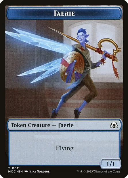 Faerie, carte Magic TMOC 11 — extension March of the Machine Commander Tokens