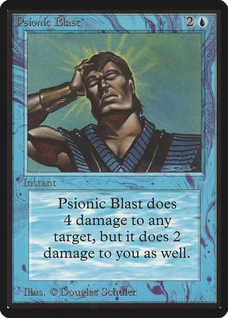 Psionic Blast, Magic card LEB 75 — Limited Edition Beta set