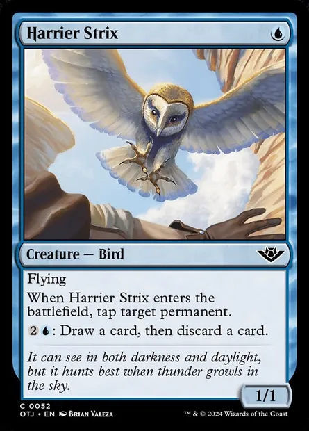 Harrier Strix, Magic card OTJ 52 — Outlaws of Thunder Junction set