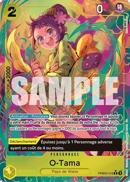 O-Tama, carte One Piece PRB02-016 — extension ONE PIECE CARD THE BEST VOL.2