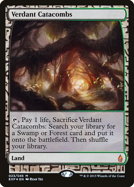 Verdant Catacombs, Magic card EXP 23 — Zendikar Expeditions set