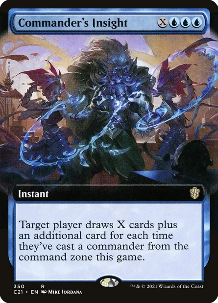 Commander's Insight, Magic card C21 350 — Commander 2021 set