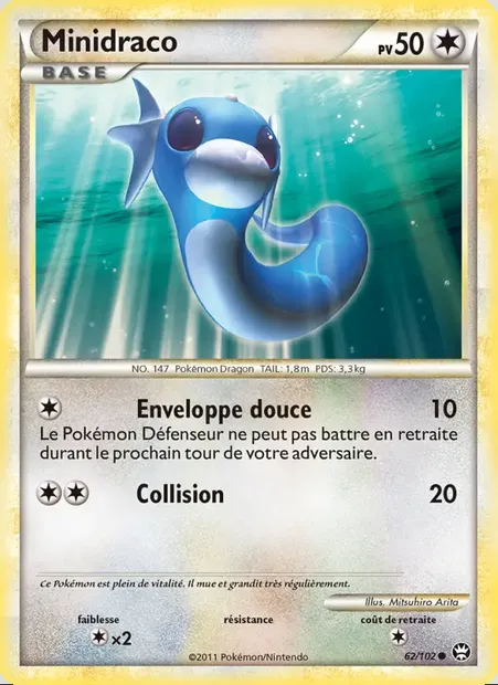 Minidraco, carte Pokémon TM 62 — extension Triomphant