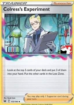 Colress's experiment, Pokémon card PPS 155 — Play! Pokémon Prize Pack Series set