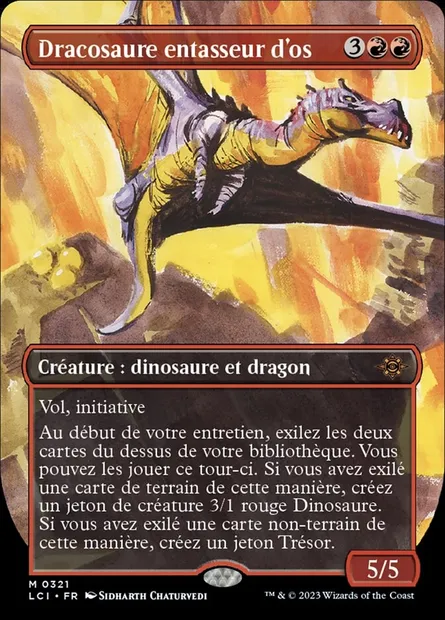 Dracosaure entasseur d'os, carte Magic LCI 321 — extension The Lost Caverns of Ixalan
