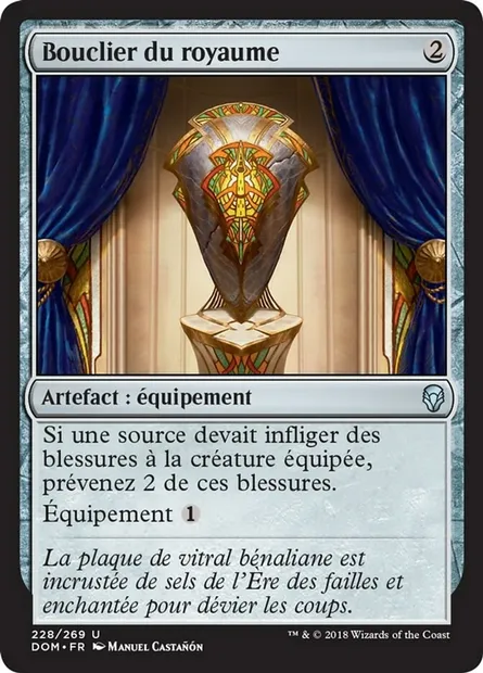 Bouclier du royaume, carte Magic DOM 228 — extension Dominaria