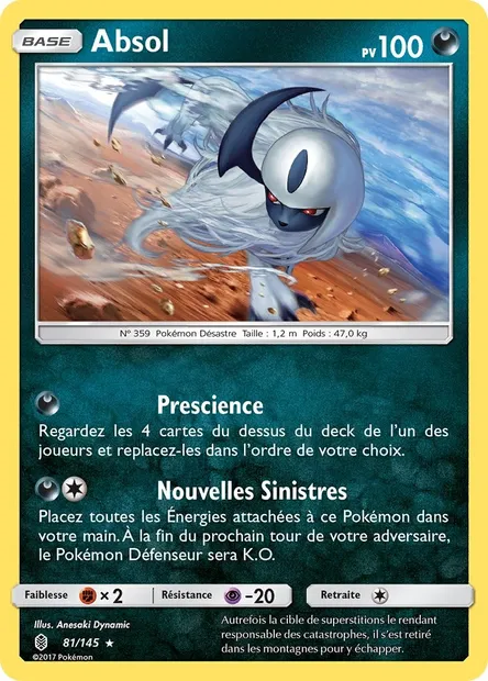 Absol, carte Pokémon GRI 81 — extension Gardiens Ascendants