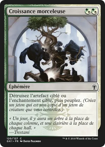 Croissance morceleuse, carte Magic GK1 120 — extension GRN Guild Kit