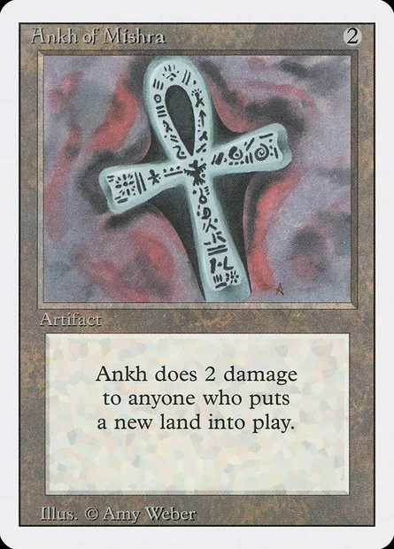 Ankh of Mishra, Magic card 3ED 233 — Revised Edition set