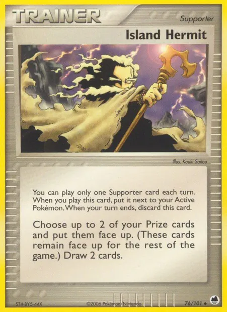 Island Hermit, Pokémon card DF 76 — Dragon Frontiers set