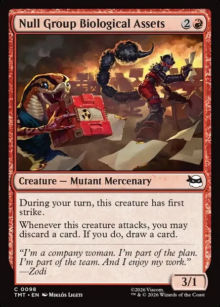 Null Group Biological Assets, Magic card TMT 98 — Teenage Mutant Ninja Turtles set